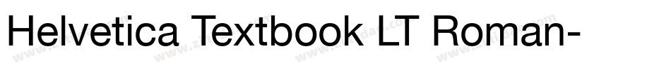 Helvetica Textbook LT Roman字体转换